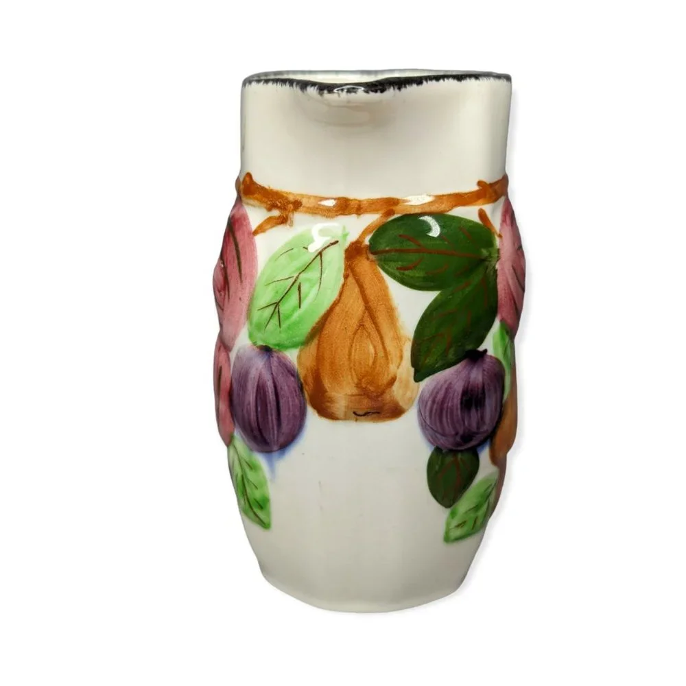 Blue Ridge Southern Pottery Sculpted Fruit Pitcher